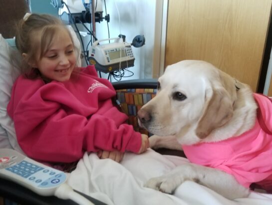 Photo of Grace Stearns with Dog